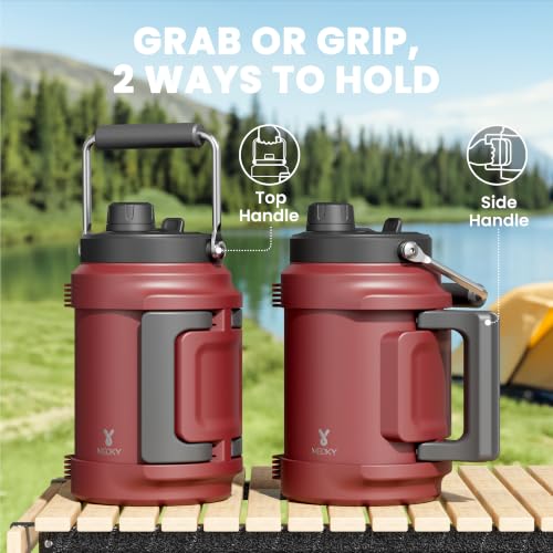 Image of Meoky 64 oz Insulated Water Bottle, Stainless Steel Large Water Bottle