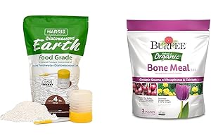 Harris Food Grade Diatomaceous Earth with Burpee Bone Meal Fertilizer: Ultimate Pest Control Duo