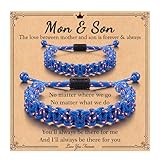 Jeka Pulsera para madre e hijo, regalo de Navidad, AVERAGE, Cuerda, No es una piedra preciosa