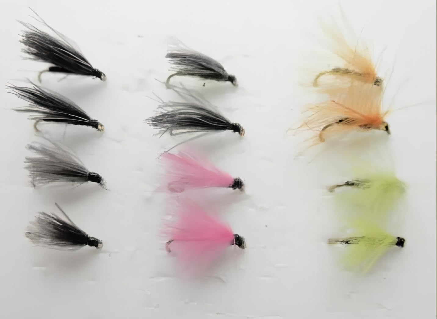 CDC F Flies, 12 pack, mixed colours, choice of sizes, Flies (Mixed)