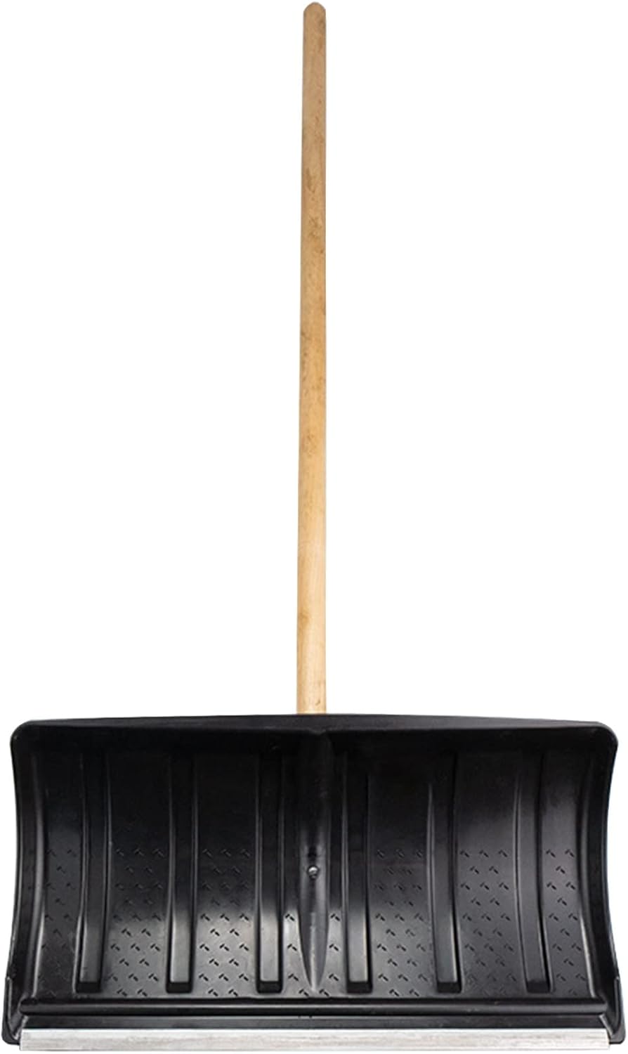 Large Capacity Heavy Duty Snow with Long Wooden Handle