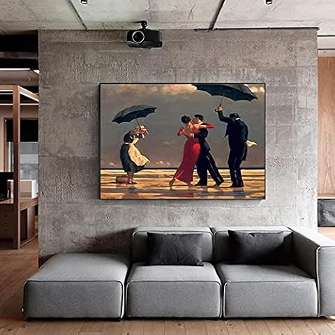 Famous Paintings Singing Butler Romantic Nostalgic Wall Art Canvas Posters Cover