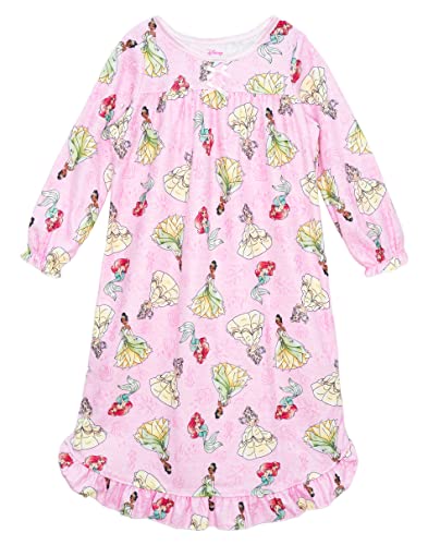 Disney Princesses Girls' Granny Nightgown Pajama, Princess Trinity