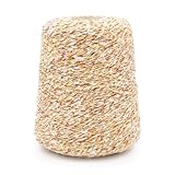 Spiral Cotton Blend Cone Yarn for Weaving and Machine Knitting by Silk City Fibers, Golden Harvest