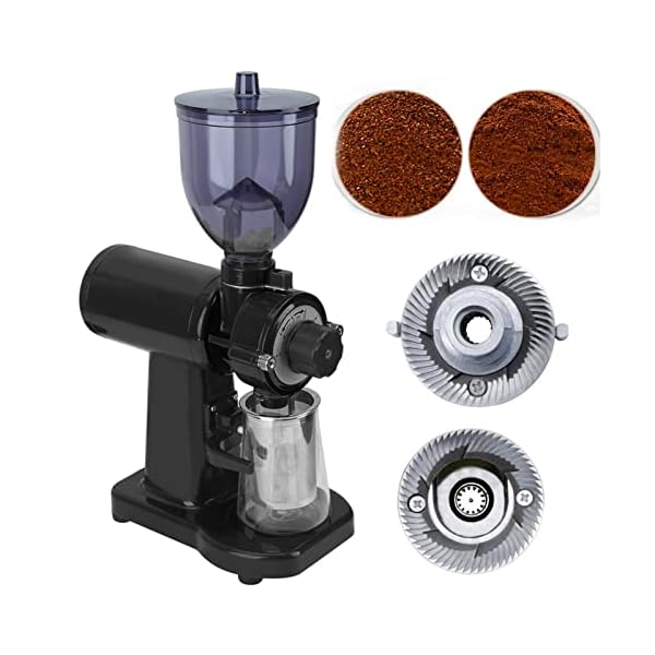 Molinillos de Granos de Café, Molinillo de Café Eléctrico con Ajuste de Espesor de 5 Engranajes, Enchufe de la UE 220V… - Imagen 4