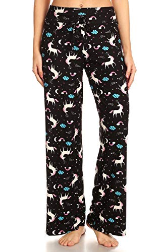 Image of Leggings Depot Women's Wide Leg Drawstring Pajama Pants for Lounge, Sleep