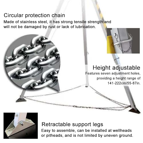 Trépied pour espace confiné avec câble 38m pour éviter les risques de chute - 6