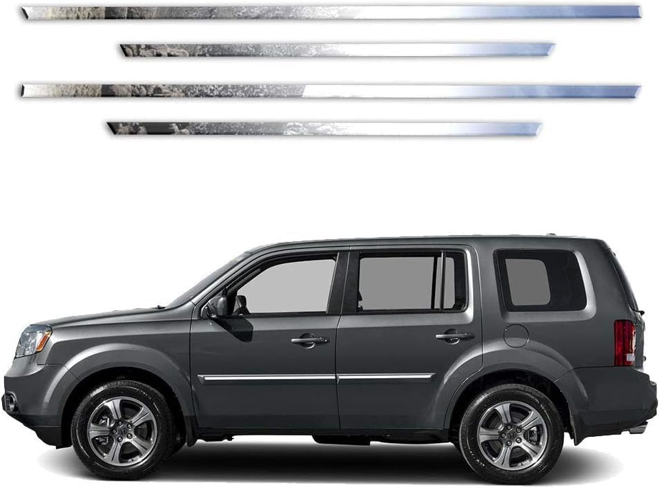 Brighter Design 4p Stainless 5/8' Side Molding fits Honda