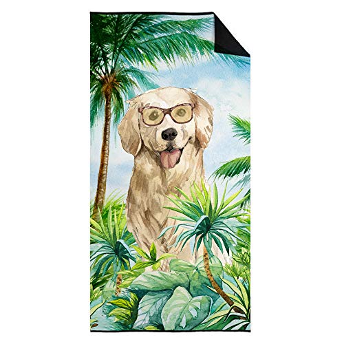 Caroline's Treasures Ck3014Twl3060 Golden Retriever Premium Beach-Towels, Multicolor #TOP13