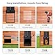 PUPIHOM Automatische Hühnerklappe SolarTimer, 𝟱𝟬𝟬𝟬-𝗺𝗔𝗵-𝗕𝗮𝘁𝘁𝗲𝗿𝗶𝗲, Aluminium Elektrische Drahtlose Hühnertür Lichtsensor, Fernbedienung, LED-Anzeige, wasserdicht, Einklemmschutz