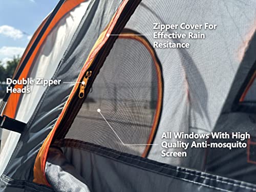 Icool Pickup Truck Tent, Waterproof Pu4000Mm Double Layer For 5.5’-6.5’ Ft Truck Bed, Portable Truck Bed Tent For Camping #TOP2