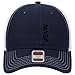 iZZYZX Black NASA Letter 6 Panel Low Profile Mesh Back Trucker Hat - Navy White