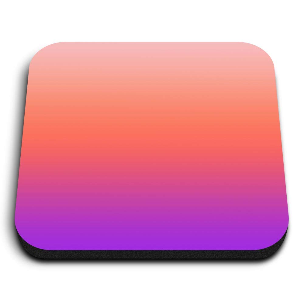 Destination Vinyl Ltd Multicolor 1 X Square Mdf Fridge Magnet - Pretty Purple Orange Bre 2682
