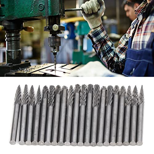 Set de 20 fresas de carburo de tungsteno con mango 1/8 pulg miniatura 2