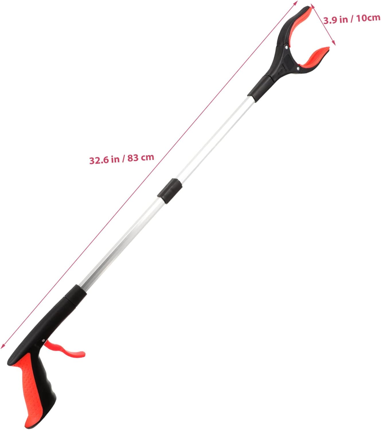 Holibanna Grabber Tool Strong Clamping Force Portable Folding Trash Picker Litter Clamp for Home Shopping Hotel School