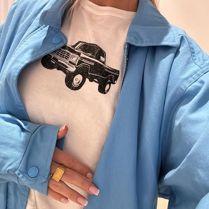 Chvity Short Sleeve Graphic Tees for Women Y2k Cute Print Baby Tees Vintage 90s Aesthetic Basic Tops Teens Crop Tops - Image 3