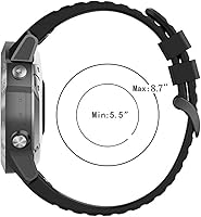 Vista 6 de Paquete de 3 correas compatibles con Garmin EPIX Gen2/Fenix 7/Fenix 6/Fenix 5/Approach S62/Quatix5/Forerunner935/COROS VERTIX/Instinct, repuesto