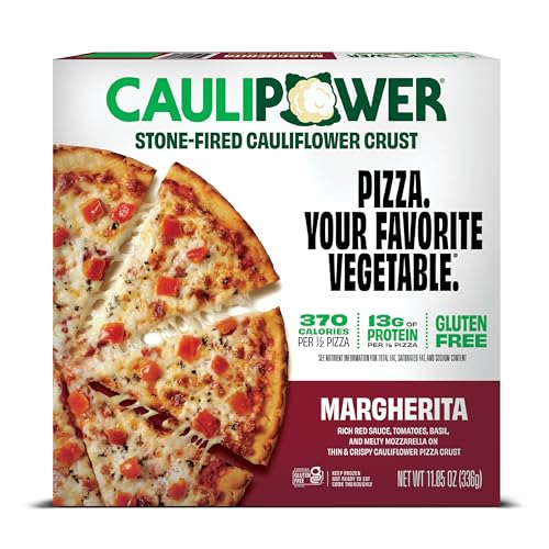 CAULIPOWER, Frozen Margherita Stone-Fired Cauliflower Crust Pizza, 11.85 Oz