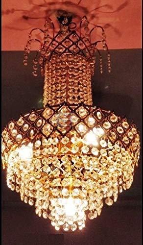 Image of CL 1315 /853 Round Chandelier Light- Clear Gold