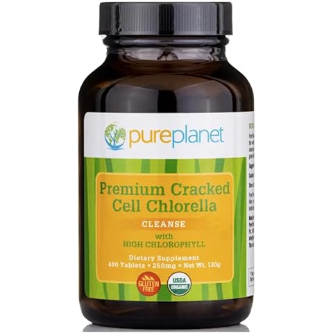 PURE PLANET Cracked Cell Chlorella Organic 480 tb/250mg Cover