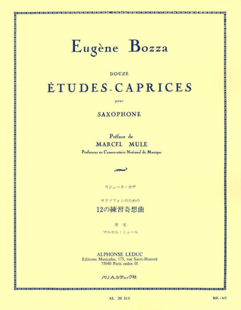 Amazon | Alphonse Leduc ボザ : サクソフォンのための12の練習奇想曲