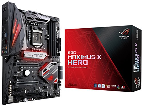 ASUS ROG Maximus X Hero LGA1151 (Intel 8th Gen) DDR4 DP HDMI M.2 Z370 ATX Gaming Motherboard with onboard Gigabit LAN and USB 3.1
