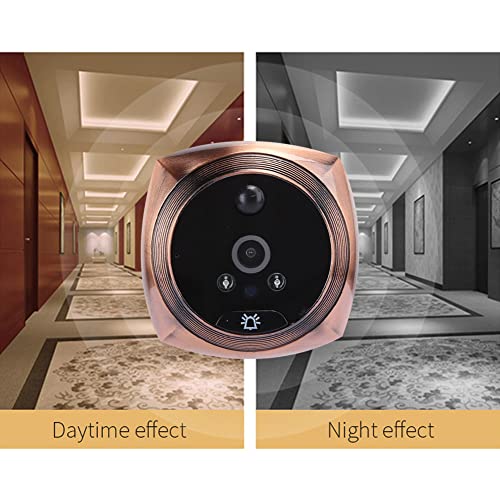 Digital Door Viewer And Amp,4.3In 2 Million Pixels Hd Lcd Screen Digital Peephole Viewer,160° Wide Angle Night Vision Auto Photo Capture Video Mini Doorbell Camera With 32Gb Memory Card #TOP4