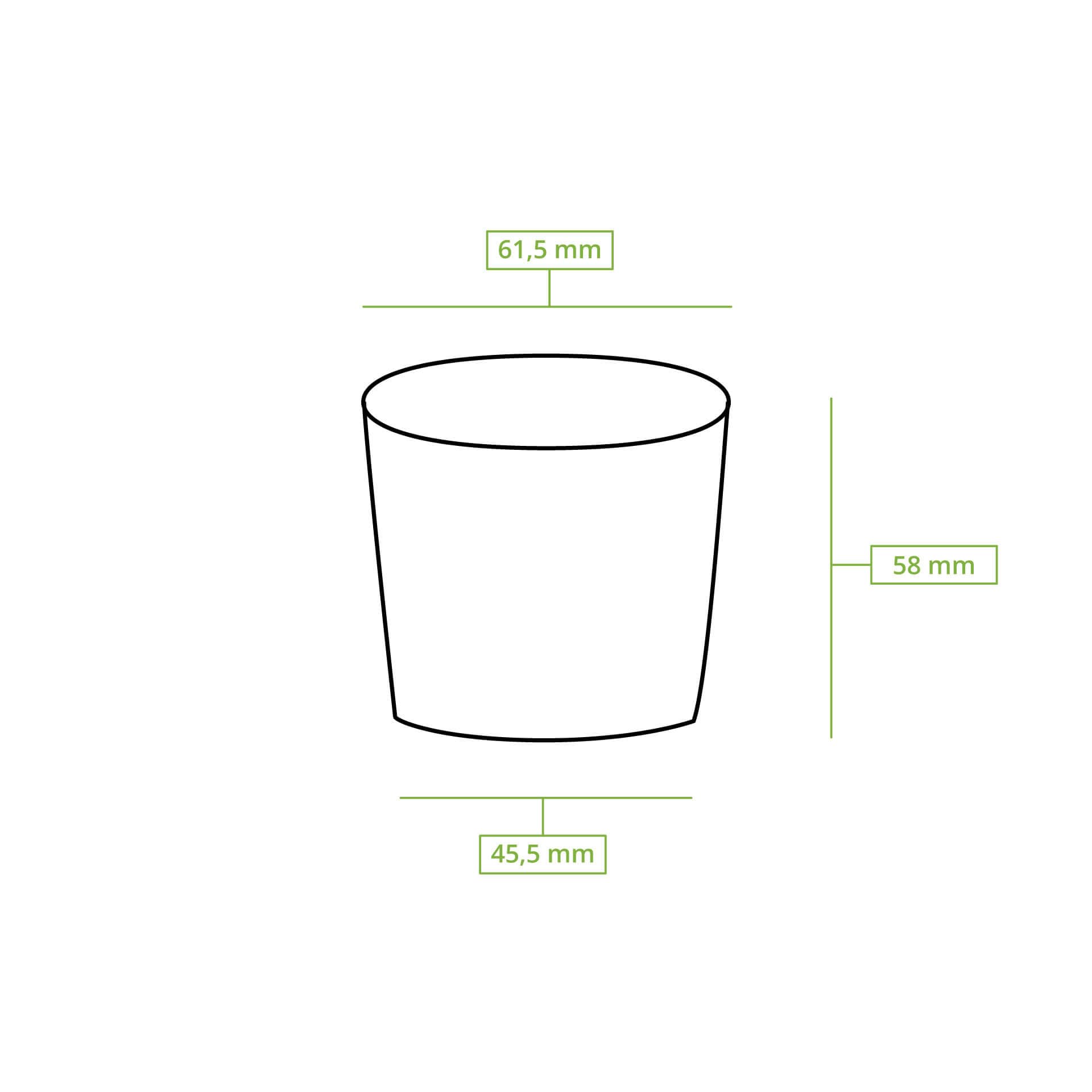 BIOZOYG Vaso de cartón para porciones 1000 piezas 75 ml marrón - Taza de raciones con revestido PE, vasos para llevar, vajilla desechable - Alternativa a vasos de plástico, fríos y calientes
