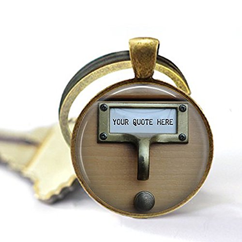 BAB Customized Library Card Catalog Keychain