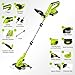 JAGROM Electric String Trimmer Cordless with 2x2.0Ah Battery, 20V Battery Powered 12-inch Lawn Mover & Edger Lawn Tool with Charger, Powered Grass Trimmer with 8pcs Spool Line for Yard, Garden, Green