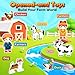 Magnetic Tiles Toys with Farm Animals for 3+ Year Old Toddler, Magnetic Blocks Building Toys for Kids Ages 3-5 5-7 Girls Boys, Classroom Must Haves