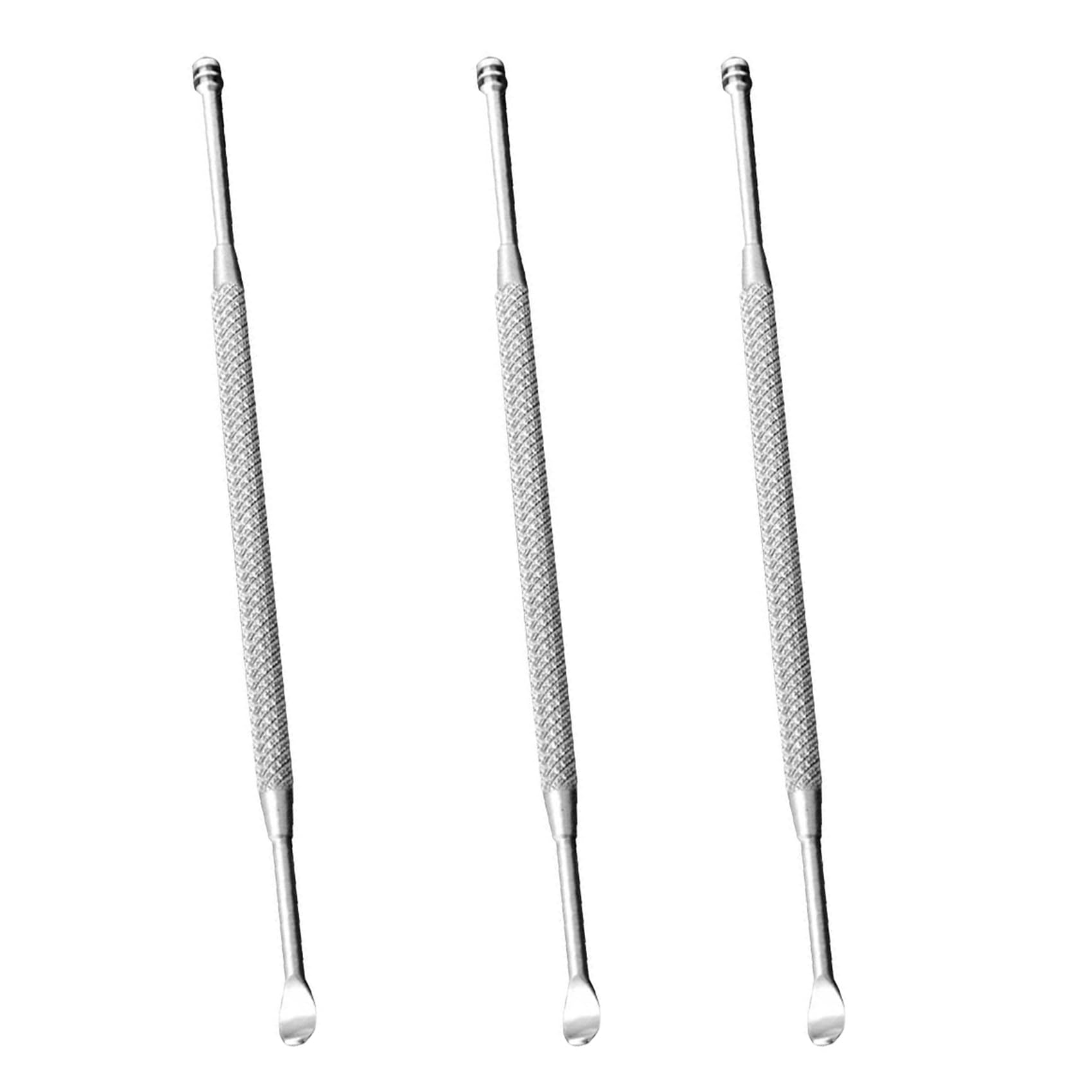 3X Stainless Steel Ear Picking Wax Remover Curette Cleaner Ear Care Tool Earpick Type 1 Silver