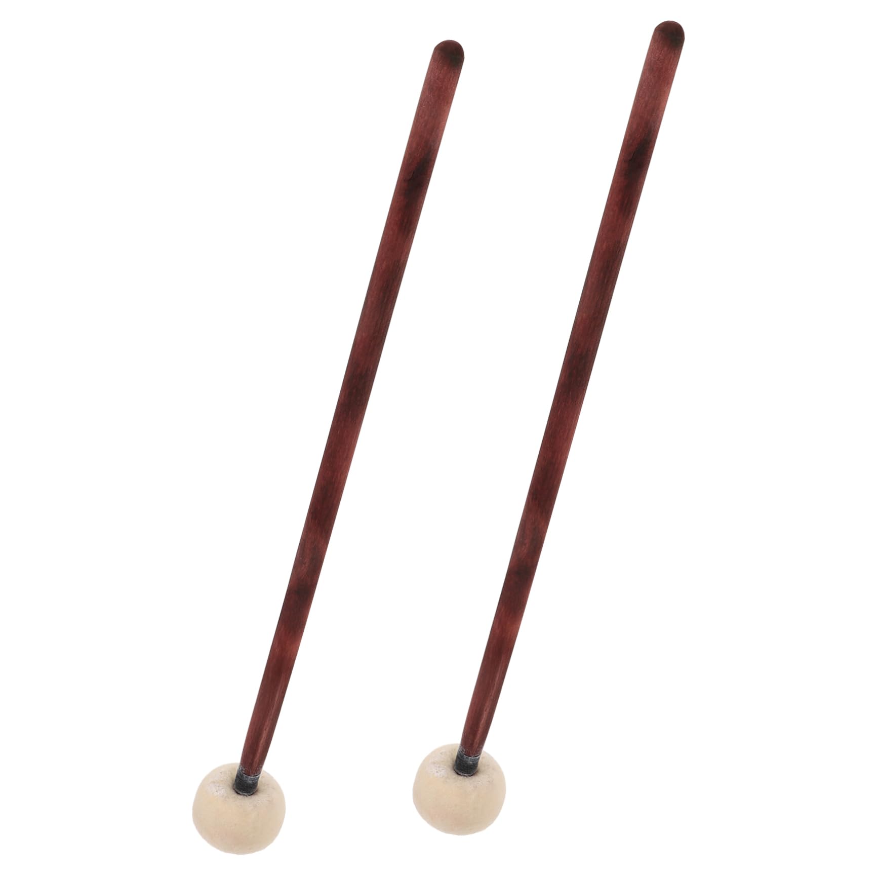 ifundom 8pezzi Bacchette Per Batteria Legno Con Testa Feltro Mazze Per Tuning Professionale e Iniziale Strumenti Musicali Per Percussioni Manico Legno Elegante e Comodo