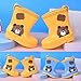 New Cartoon Print Unisex Comfortable Fashion Children's Rain Boots Boots Toddler Boy Size 11 (Yellow, 12 Little Child)