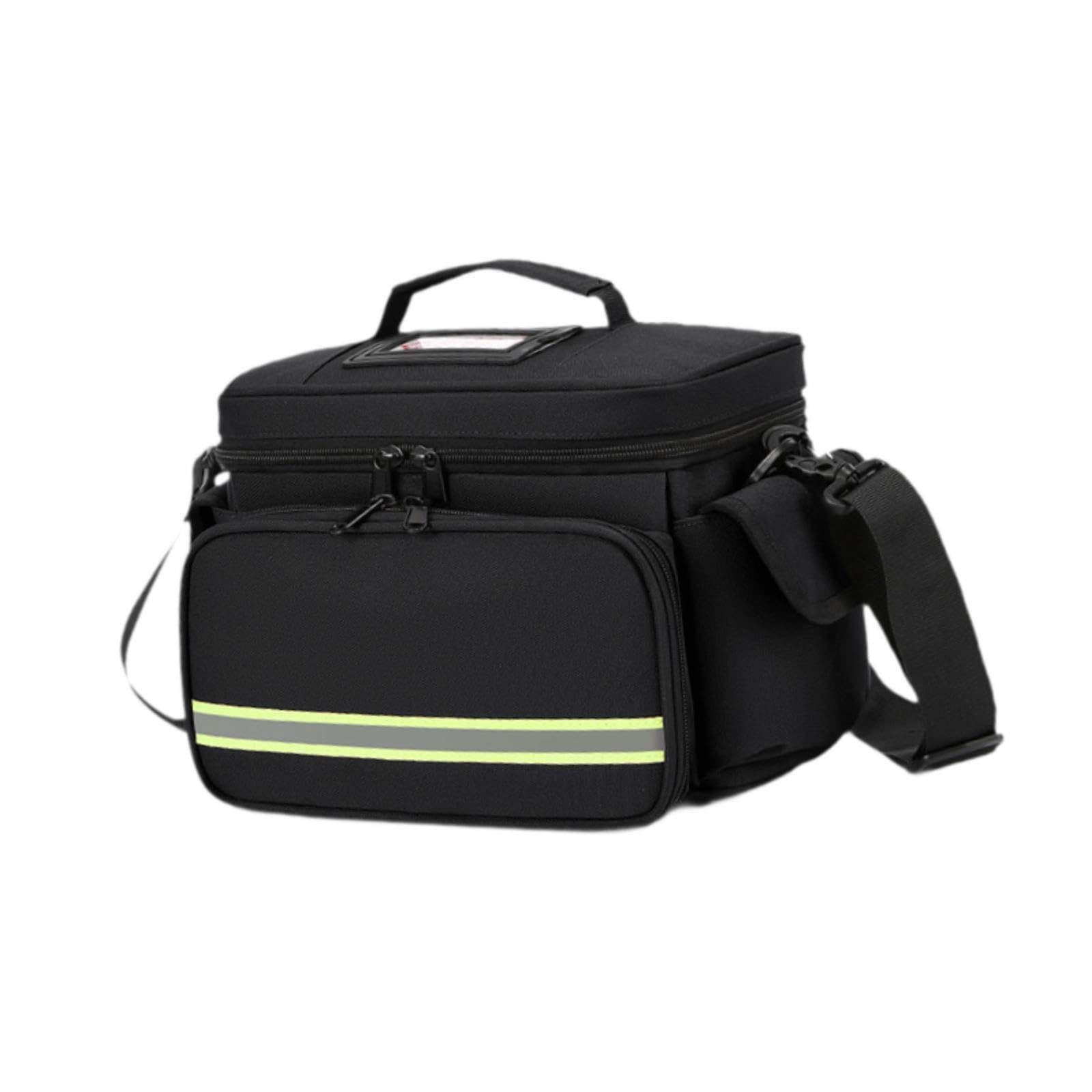 Scatola portaoggetti per il soccorso domestico con tasche, borsa portaoggetti vuota per il soccorso, organizer da viaggio con tracolla staccabile e custodia