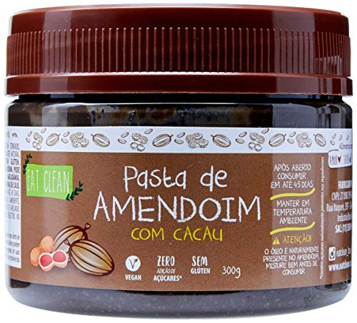 Eat Clean Pasta De Amendoim Com Cacau Zero Pote 300G