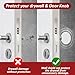 Wideskall® White Round Door Knob Wall Shield Self Adhesive Protector (3