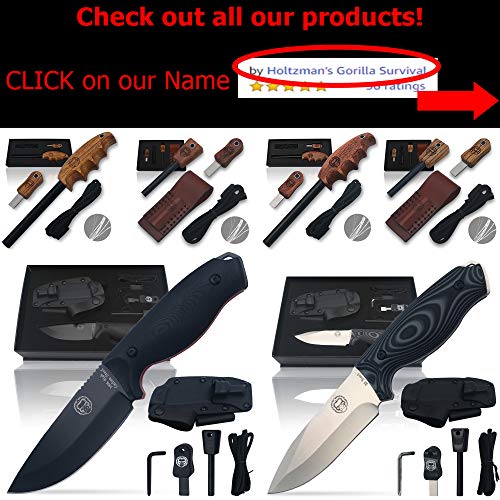 Ferro Rods Fire Starter Men's Survival Gift Set Weatherproof Ferro Rod