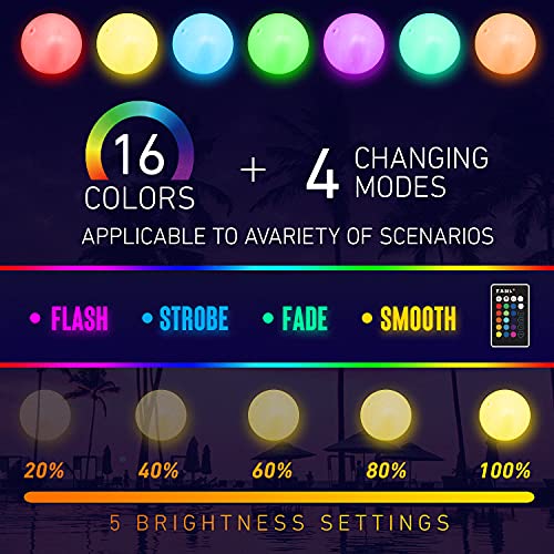 Pool Toys - LED Beach Ball with Remote Control - 16 Colors Lights and 4 Light Modes - image 3