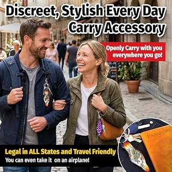 MUNIO Ultimate Protection Self Defense Keychain Bundle for Him and Her Non-Lethal, TSA Approved Personal Safety Keychain Set in Purple Leopard & Dragon Legend Made in USA