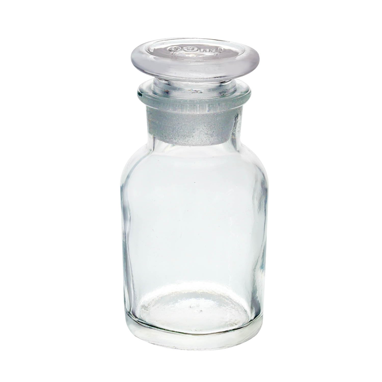 UNIQUE HOME LIVING UHL Apothecary Jar Reagent Bottle, 60ml Clear Glass Storage Jars with Lid, Vintage Style Container, Reusable Refillable Bottles for Essential Oils, Bath Salts, Lotion, Perfume