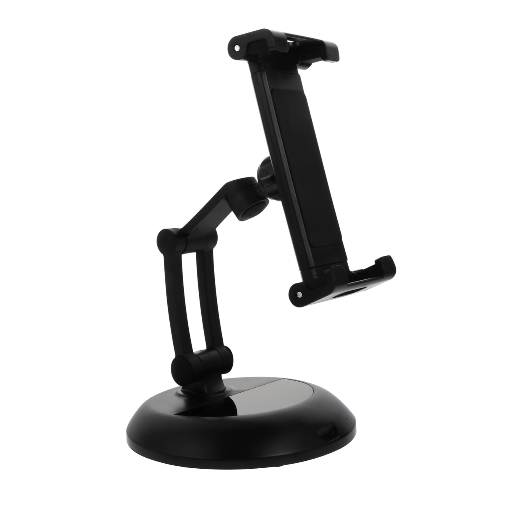 SEWACC Support pour Tablette et Téléphone de Bureau Réglable Noir Abs Métal