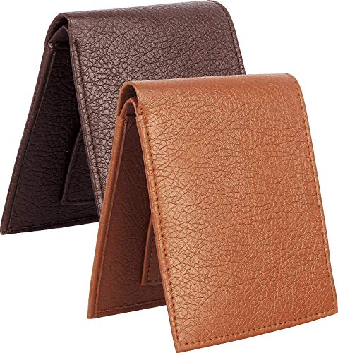 Image of USL Genuine Leather Combo Pack of 2 Men's & Boy's Wallet (Colour- Dark Brown & Tan)