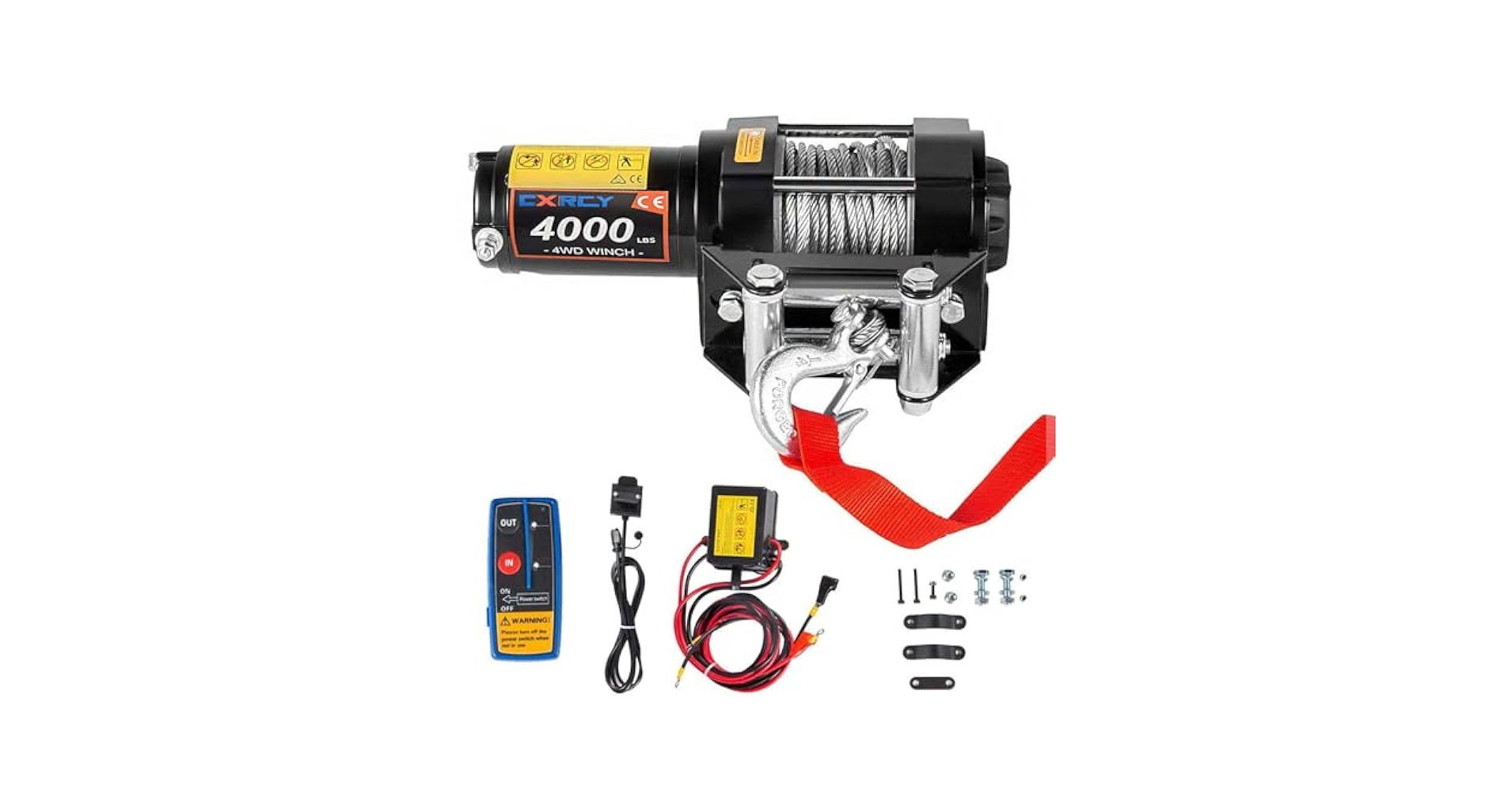 ジムニー　ウィンチ　Electric ATV Winch 4000lbs 12V ジムニー ウィンチ Electric ATV Winch 4000lbs 12V 4000 lbs