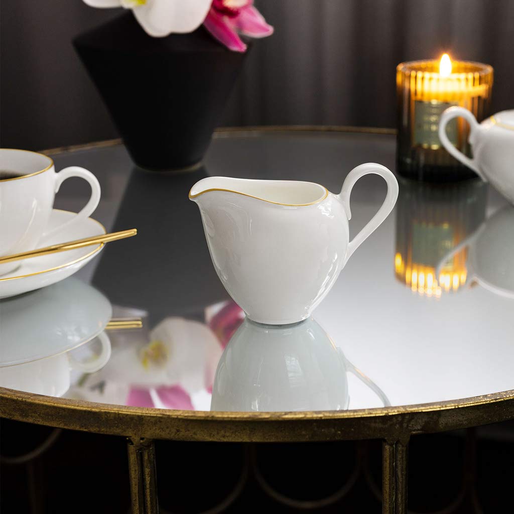 Villeroy & Boch Signature Anmut Gold bricco per latte, 210 ml, bianco/oro