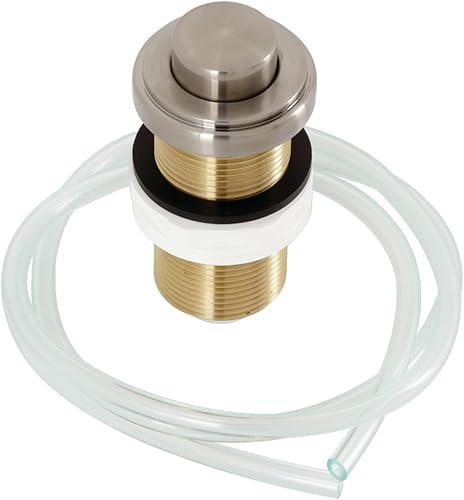 Miniatura 6 de Kingston Brass KA21AB Trimscape - Botón de interruptor de aire para eliminación de basura, latón antiguo