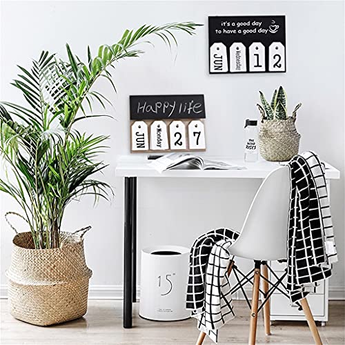 Bureau kalender Houten Kalender Desktop Perpetual Flip Calendar 2021 Perpetual-Permanent Academic Desk Agenda Pad 11x8… - Image 8