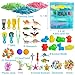 AGENTLAN Dino & Ocean Sensory bin, Dino & Ocean Sensory Toys with Play Sand for Toddlers Boys and Girls,Kids Toys Gift Sand Box for Age 3 4 5 6 7 8