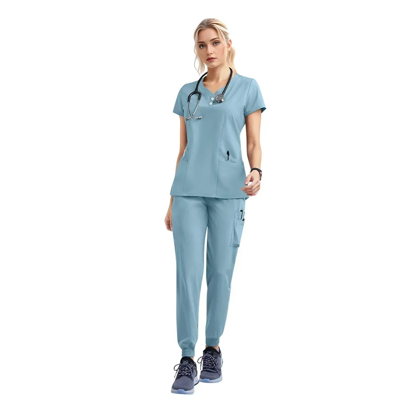 Conjunto De Uniforme Médico For Mujer, Ropa Trabajo, Enfermera, Chándal, Uniformes Quirúrgicos For Médicos Y Hospitales para Enfermera