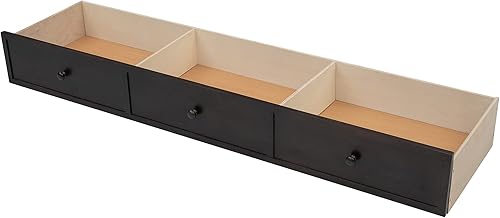 Miniatura 33 de Merax Litera de escalera individual sobre matrimonial con nido, escalera de almacenamiento y barandilla de longitud completa, litera de